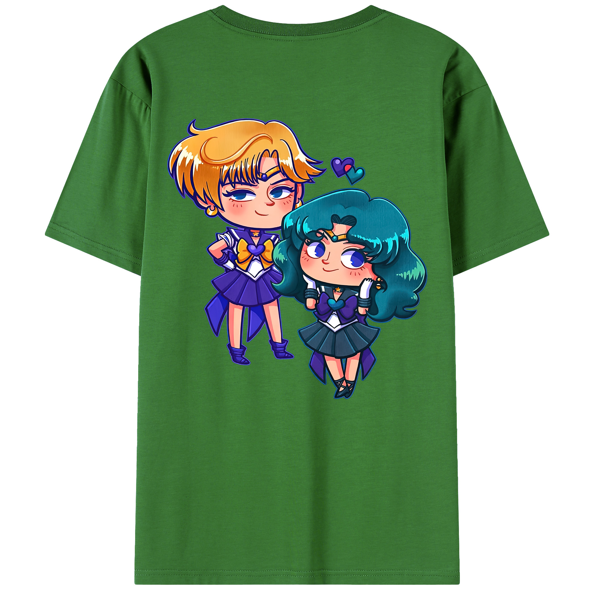 （画像用） 美少女戦士セーラームーン 天王はるか Sailor Moon Tenoh Haruka レディース半袖Tシャツ(バックプリント)